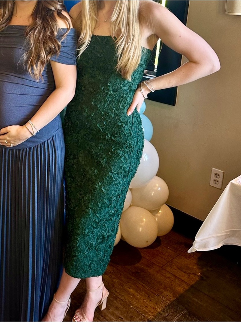 Emerald Green Lace Sheath Dress - Elegant Women’s Cocktail Dress